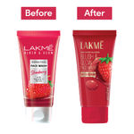 Buy Lakme Blush & Glow Hydrating Strawberry Facewash, with Vitamin C Serum, 100 gm - Purplle