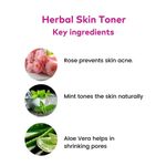 Buy AYUR HERBALS Skin Toner 500 ml I Rose Aloe & Mint I For a Perfect Natural Glow Fights Acne & Minimises Pores I Pack of 1, Unisex - Purplle