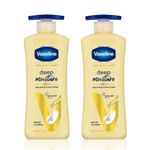 Buy Vaseline Deep Moisture Duo (Body Lotion 400 ml x 2) - Purplle