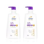 Buy Dove Daily Shine Duo (Shampoo 650 ml x 2) - Purplle