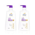 Buy Dove Daily Shine Duo (Shampoo 650 ml x 2) - Purplle