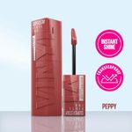 Buy Maybelline Superstay Vinyl Ink Liquid Lipstick, Peppy | High Shine Color That Lasts for 16 HR - 4.2 ml - Purplle