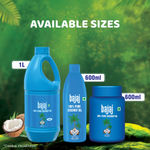 Buy Bajaj 100% Pure Coconut Oil 600ml Wide Mouth Jar | Made with Premium Grade 1 Quality Coconuts - Purplle