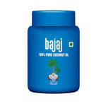 Buy Bajaj 100% Pure Coconut Oil 600ml Wide Mouth Jar | Made with Premium Grade 1 Quality Coconuts - Purplle