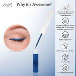Buy AYA Waterproof Pop Eyeliner, Denim Blue, 5 ml | Matte Finish | Long Lasting, Waterproof, Smudge Proof Eyeliner | Jojoba Oil, Castor Oil, Vitamin E, Chamomile Oil - Purplle
