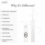 Buy AYA Waterproof Pop Eyeliner, Sugar white, 5 ml | Matte Finish | Long Lasting, Waterproof, Smudge Proof Eyeliner | Jojoba Oil, Castor Oil, Vitamin E, Chamomile Oil - Purplle