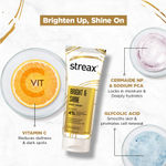 Buy Streax Skin Bright & Shine Face wash cleanser with 4% Vitamin C + Glycolic Serum Complex for Brightening, Dark Spots Reduction, 100 ml - Purplle