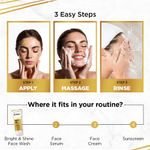 Buy Streax Skin Bright & Shine Face wash cleanser with 4% Vitamin C + Glycolic Serum Complex for Brightening, Dark Spots Reduction, 100 ml - Purplle