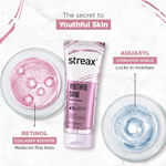 Buy Streax Skin Youthful Shine Face wash cleanser with 4% Aquaxyl & Retinol serum complex for Reduction in Fine Lines & Wrinkles, 100 ml - Purplle