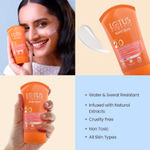 Buy Lotus Herbals Safe Sun Sunscreen Cream - Berry | SPF 20 | PA+ | Sweat & Waterproof | Non-Greasy | 50 gm - Purplle