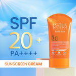 Buy Lotus Herbals Safe Sun Sunscreen Cream - Berry | SPF 20 | PA+ | Sweat & Waterproof | Non-Greasy | 50 gm - Purplle