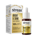 Buy Streax Bright & Shine Face Serum with 18% Vitamin C+ Glycolic Acid Complex for Brightening, Dark Spots Reduction, 30 ml - Purplle