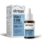 Buy Streax Hydrate & Shine Face Serum with 11% Glutathione &  Hyaluronic  for Glass Skin Finish 30 ml - Purplle