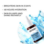 Buy Streax Hydrate & Shine Face Serum with 11% Glutathione &  Hyaluronic  for Glass Skin Finish 30 ml - Purplle