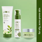 Buy Plum Green Tea AM to PM (Face Wash 100 ml + Moisturizer 50 gm + Night Cream 15 gm) - Purplle