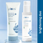 Buy Plum Daily Glow Duo – 3% Niacinamide & Rice Water Alcohol-Free Toner - 150 ml + 2% Niacinamide Face Wash With Rice Water -100 ml - Purplle