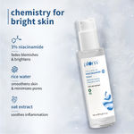 Buy Plum Radiance Trio - 2% Niacinamide Face Wash With Rice Water | 100 ml + 3% Niacinamide & Rice Water Alcohol-Free Toner - 150 ml + 2% Niacinamide Sunscreen SPF 50 PA+++ With Rice Water - 50 gm - Purplle