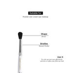 Buy Cuffs N lashes 04 Dual Brush (Flat Brush & Blending Brush) ( 10 gm) - Purplle