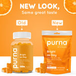 Buy Purna Gummies Vitamin C Orange Gummies with Vitamin D3, and Zinc, for Immunity & Clear Skin, 30 Gummy Bears - Purplle