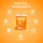 Buy Purna Gummies Vitamin C Orange Gummies with Vitamin D3, and Zinc, for Immunity & Clear Skin, 30 Gummy Bears - Purplle