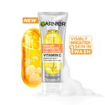 Buy Garnier Vitamin C + Serum Face Wash | Visibly Brighter Skin in Just 1 Wash | Gentle cleanser for Skin Brightening & Tan Removal | For dry , oily , sensitive skin | Facewash for Women & Men | 100 gm - Purplle