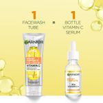 Buy Garnier Vitamin C + Serum Face Wash | Visibly Brighter Skin in Just 1 Wash | Gentle cleanser for Skin Brightening & Tan Removal | For dry , oily , sensitive skin | Facewash for Women & Men | 100 gm - Purplle