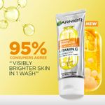 Buy Garnier Vitamin C + Serum Face Wash | Visibly Brighter Skin in Just 1 Wash | Gentle cleanser for Skin Brightening & Tan Removal | For dry , oily , sensitive skin | Facewash for Women & Men | 100 gm - Purplle