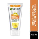 Buy Garnier Vitamin C + Serum Face Wash | Visibly Brighter Skin in Just 1 Wash | Gentle cleanser for Skin Brightening & Tan Removal | For dry , oily , sensitive skin | Facewash for Women & Men | 150 gm - Purplle
