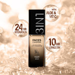 Buy FACES CANADA All Day Hydra Matte Foundation | 3-in-1 Foundation + Moisturizer + SPF30 | 10HR Long Wear | Buildable Coverage | Medium Natural 022, 30 ml - Purplle