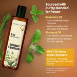 Buy Good Vibes Rosemary & Bhringraj 9 in 1 Hair Oil | Stronger Roots & Longer Hair | With Rosemary, Bhringraj, Amla, Neem, Curry Leaf, Jojoba, Brahmi, Cedarwood & Sage Oils | Anti Hair Fall Oil | Stimulates Hair Growth 300 ml - Purplle