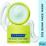 Buy Hyphen Ice Dunk Face Mask 31% Skin Cooling Active & 3% Caffeine To Depuff Skin Lift & Collagen Boost (50 gm) - Purplle