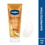Buy Vaseline Day Protection & Hydration Duo (Gluta Hya Antioxidant SPF 50 PA+++ Sunscreen – 175 ml + Gluta-Hya Dewy Radiance Lotion – 200 ml) Combo of 2 - Purplle