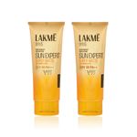 Buy Lakme Dual Defense Sunscreen Pack (Mat Sunscreen SPF 50 PA+++ – 50 ml + Matte Sunscreen SPF 30 PA++ – 50 ml) Combo of 2 - Purplle