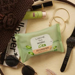 Buy Lakme On-the-Go Sun Defense Combo (Sun Expert Gel Sunscreen SPF 50 50 gm + 9to5 Aloe Cleansing Wipes 25 Wipes + Lip Love Care Stick Strawberry 4.5 gm) Combo of 3 - Purplle