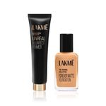 Buy Lakme Primer & Blur Duo (Unreal Blurfect Primer 10 gm + Forever Matte Foundation 27 ml – Natural Marble) Combo of 2 - Purplle
