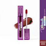 Buy Blue Heaven Ultimatte Whipp Lip Liquid Lipstick Waterproof Infused with Cocoa Butter & Rosehip Oil | Hydrating | Airy Mousse Texture | Soft Matte Finish | Intensely Pigmented | Seriously Brown | 3 ml - Purplle