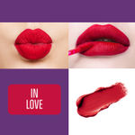 Buy Blue Heaven Ultimatte Whipp Lip Liquid Lipstick Waterproof Infused with Cocoa Butter & Rosehip Oil | Hydrating | Airy Mousse Texture | Soft Matte Finish | Intensely Pigmented | In Love | 3 ml - Purplle