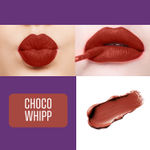 Buy Blue Heaven Ultimatte Whipp Lip Liquid Lipstick Waterproof Infused with Cocoa Butter & Rosehip Oil | Hydrating | Airy Mousse Texture | Soft Matte Finish | Intensely Pigmented | Choco Whipp | 3 ml - Purplle