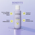 Buy SEREKO Vitamin C Clarifying Cleanser for Glowing & Brightening Skin for Acne, Dark Spots & Excess Oil Face Wash 15ml - Purplle