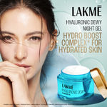 Buy Lakme Hyaluronic Dewy Overnight Gel with Hyaluronic Acid 50 gm - Purplle