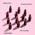 Buy MILA BEAUTE 12 Creamy Matte Mini Lipstick Kit | Lip Hydrating & Light-weight | Long Lasting Lipsticks for Women | Suitable All Indian Tones | Shade - C| 14.4 gm - Purplle