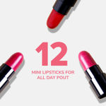 Buy MILA BEAUTE 12 Creamy Matte Mini Lipstick Kit | Lip Hydrating & Light-weight | Long Lasting Lipsticks for Women | Suitable All Indian Tones | Shade - C| 14.4 gm - Purplle