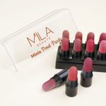Buy MILA BEAUTE 12 Creamy Matte Mini Lipstick Kit | Lip Hydrating & Light-weight | Long Lasting Lipsticks for Women | Suitable All Indian Tones | Shade - C| 14.4 gm - Purplle