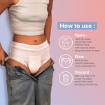 Buy Nua Nua Overnight Period Panties| 5 units (M-L) - 244.5 gm - Purplle