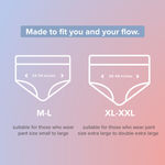 Buy Nua Nua Overnight Period Panties| 5 units (M-L) - 244.5 gm - Purplle
