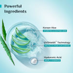 Buy Pilgrim Korean Aloe Cooling Fluid Sunscreen SPF 50+ PA++++ with Hyaluronic Acid ( 50 ml) - Purplle