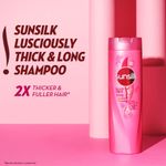Buy Sunsilk Lusciously Thick & Long Shampoo With Keratin, Yoghurt Protein & Macadamia Oil For 2X thicker & Fuller Hair, 360 ml - Purplle