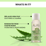 Buy Alps Goodness Aloe Vera Gel infused with Rose Water 30 ml I Natural Moisturizer I For Soft Skin I Soothing & Refreshing I For All Skin & Hair Types I Leave-In Conditioner - Purplle