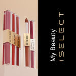 Buy Swiss Beauty Select Do The Duet Lipstick | Matte Liquid Lipstick + Tinted Gloss | Infused with Vitamin E and Jojoba Oil | 1 Amber Nude 3 ml - Purplle