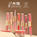 Buy Swiss Beauty Select Do The Duet Lipstick | Matte Liquid Lipstick + Tinted Gloss | Infused with Vitamin E and Jojoba Oil | 1 Amber Nude 3 ml - Purplle